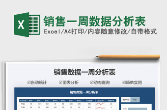 2021年銷售一周數(shù)據(jù)分析表