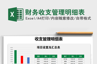 2021年財(cái)務(wù)收支管理明細(xì)表