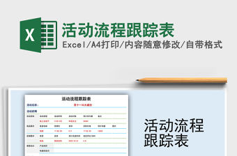 2021年活動流程跟蹤表