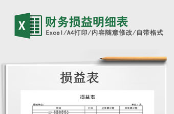 2021年財務損益明細表