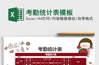 2021年考勤統(tǒng)計(jì)表模板