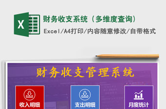 2021年財務收支系統(tǒng)（多維度查詢)