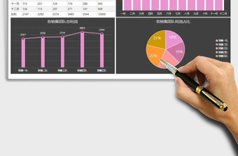 2021年銷售月度利潤分析一覽