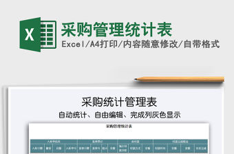 2021年采購(gòu)管理統(tǒng)計(jì)表