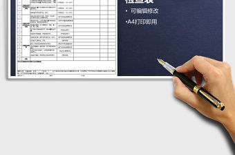 2021年機械設備專業性安全檢查表