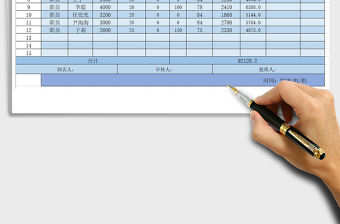 2021年部門工資核發(fā)表
