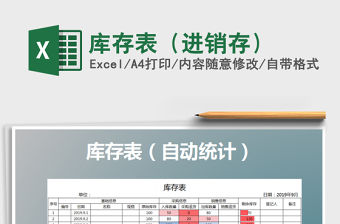 2021年庫存表（進銷存）