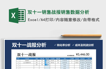 2021年雙十一銷售戰報銷售數據分析
