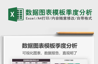 2021年數據圖表模板季度分析