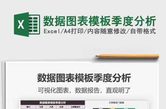 2021年數(shù)據(jù)圖表模板季度分析