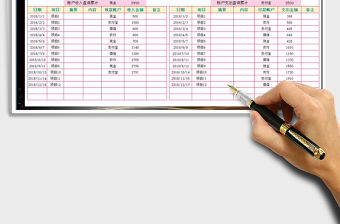 2021年現金出納表&季度統計&圖表分析