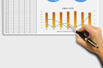 2021年自動統計考勤表
