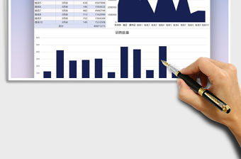 2021年財務報表營業額統計圖表免費下載