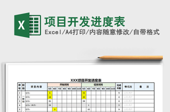 2021年項目開發(fā)進(jìn)度表