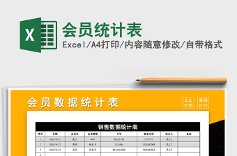 2021年會員統(tǒng)計表