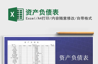 2021年資產負債表免費下載