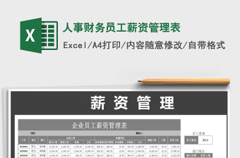 2021年人事財(cái)務(wù)員工薪資管理表免費(fèi)下載