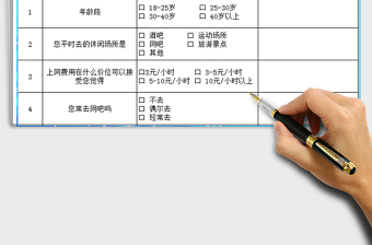 2021年网吧市场调查表