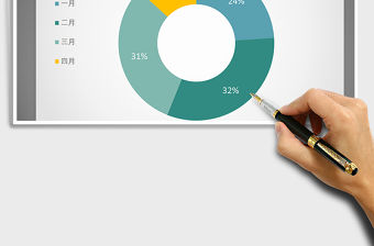 2021年綠色溢然系列之圓環(huán)圖