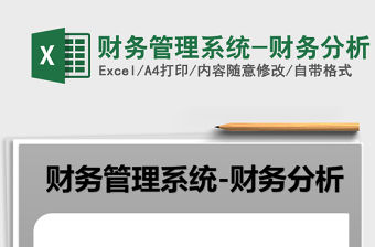 2021年財務管理系統-財務分析