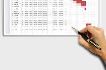 2021年施工項目進度計劃表-甘特圖