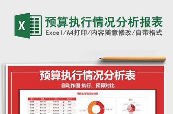 2021年預(yù)算執(zhí)行情況分析報表