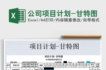 2021年公司項(xiàng)目計(jì)劃-甘特圖
