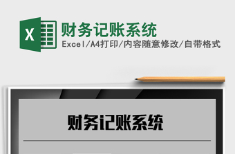 2021年財(cái)務(wù)記賬系統(tǒng)