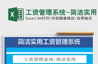 2021年工資管理系統(tǒng)-簡潔實用