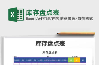 2021年庫存盤點表