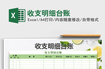 2021年收支明細臺賬