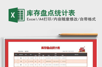 2021年庫存盤點統計表