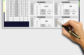 2021年學生期末考試成績表