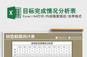 2021年目標完成情況分析表免費下載