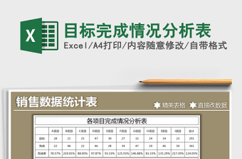 2021年目標(biāo)完成情況分析表免費下載