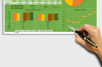 2021年区域销售统计分析表内置两种风格