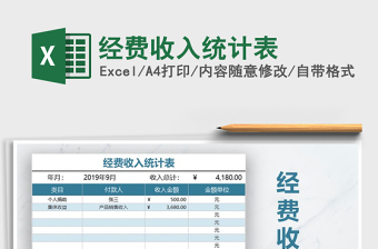 2021年經(jīng)費收入統(tǒng)計表