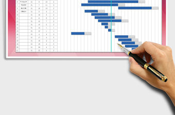 2021年項目進度表甘特圖（圖表自動調整）