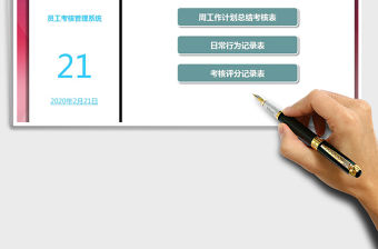 2021年部門員工日常工作考核管理系統