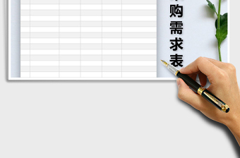 2021年物資采購需求表