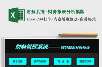 2022excel全自动财务系统下载