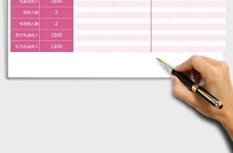 2021年婚禮來賓禮金自動(dòng)化統(tǒng)計(jì)計(jì)算