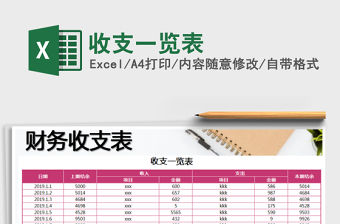 2021年收支一覽表