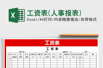 2021年工資表(人事報(bào)表)