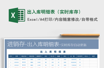 2021年出入庫明細表（實時庫存）