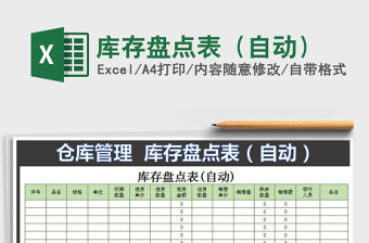 2021年庫存盤點(diǎn)表（自動）