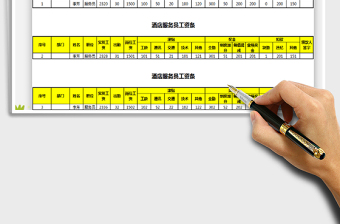 2021年工資條模板
