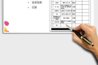 2021年安全生產日常檢查表