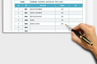 2021年简约公司通用工作计划表