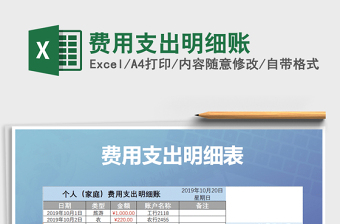 2021年費(fèi)用支出明細(xì)賬